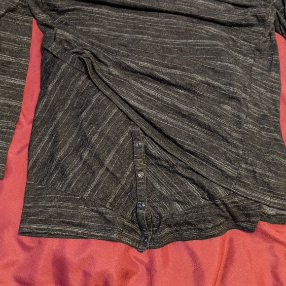 Grey Jacob Wrap Around Sweater - Picture 4 of 16